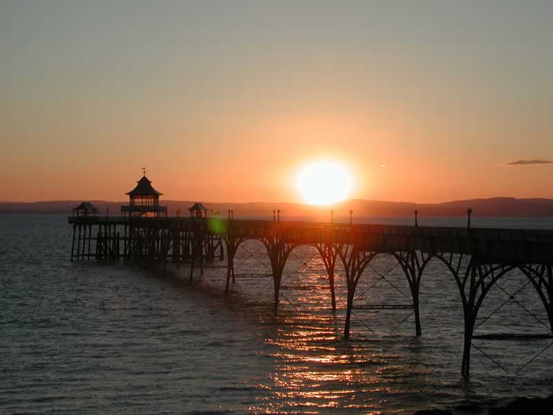 Sunset over Clevedon Pier