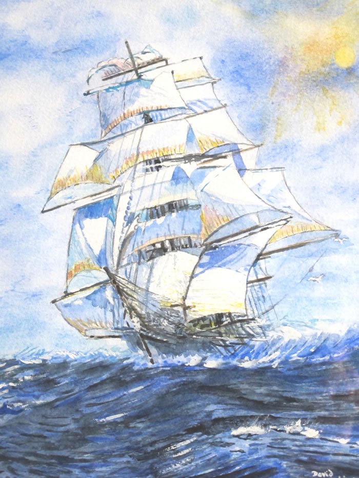 Clipper (Watercolour)